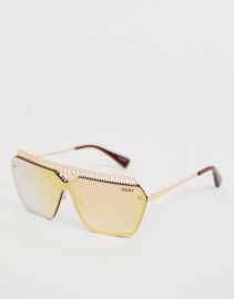 Quay Hall Of Fame Square Aviator Sunglasses   ASOS at Asos